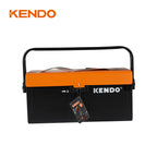 KENDO 40cm / 16" Metal Tool Box with Sliding Top Drawer, 90210