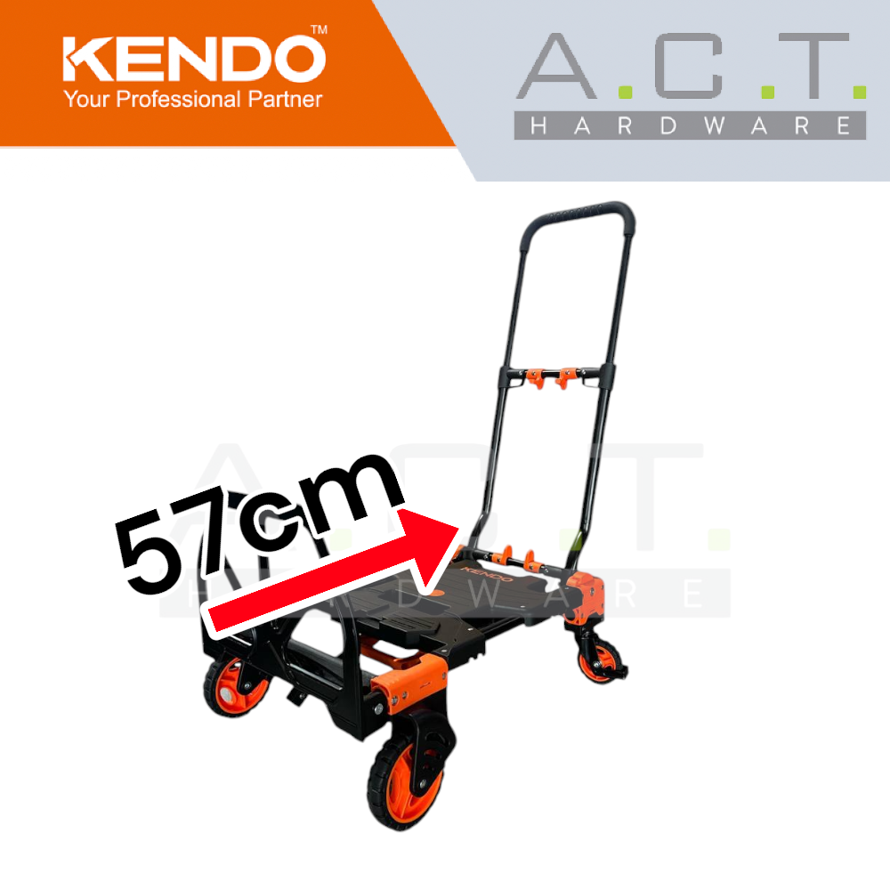KENDO 90804 2-IN-1 CONVERTIBLE HAND TRUCK TROLLEY