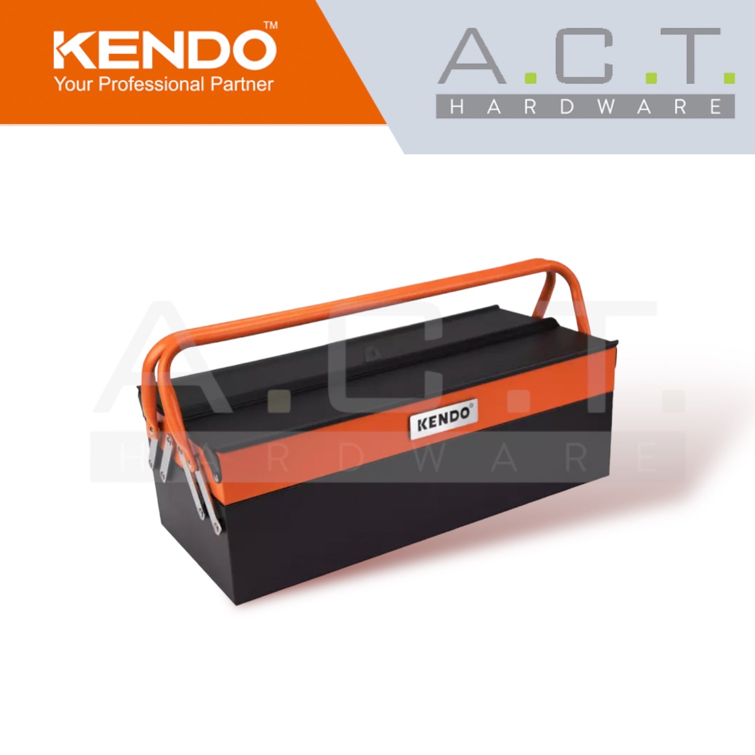 KENDO 3-TRAY CANTILEVER METAL TOOL BOX - 90200 Main image