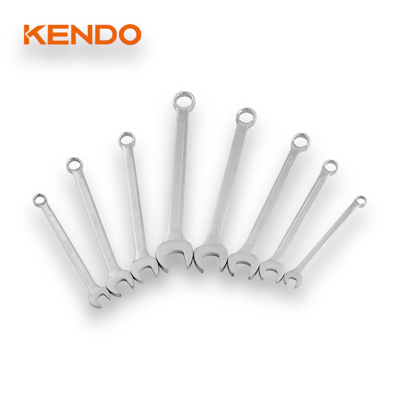 KENDO 8pc Deep Offset Combination Spanner Set - 15201