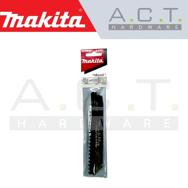 MAKITA RECIPRO SAW BLADE, (WOOD/ FAST & ROUGH THICK WOOD CUTS ), NO.3019 (A-02303) Main image