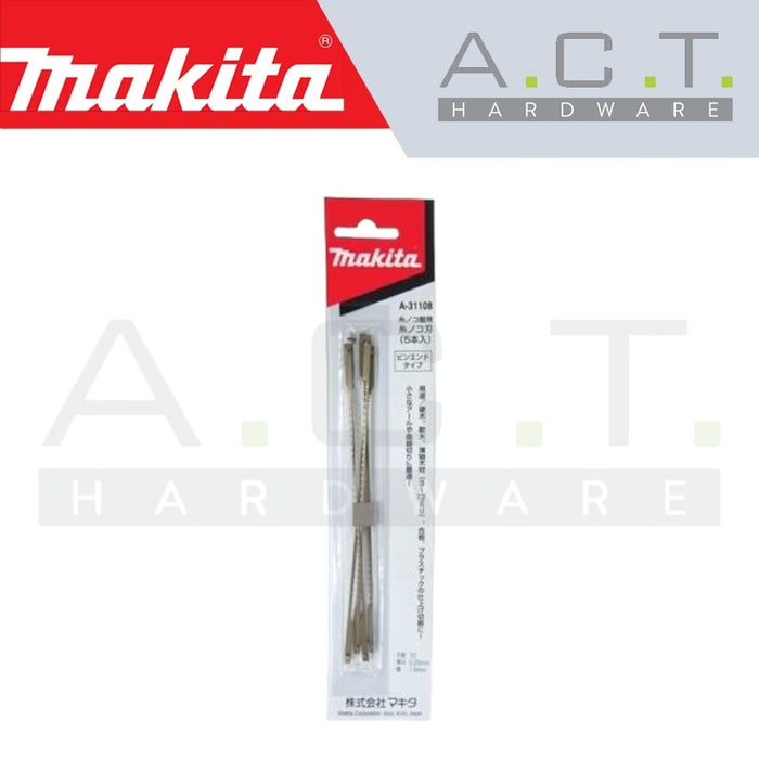 MAKITA RECIPRO SAW BLADE, (WOOD/ SCROLL SAW/ SMALL AREA PRECISE CUTS), A-31108