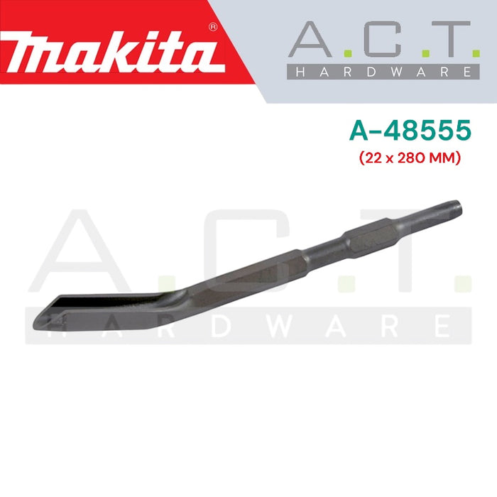 MAKITA GROOVING CHISEL FOR 17MM HEX SHANK HAMMERS