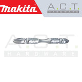 MAKITA 3PC MAGNETIC DOUBLE ENDED SILVER TORSION SCREW BIT, PH2, E-FORM, 65MM, A-49563