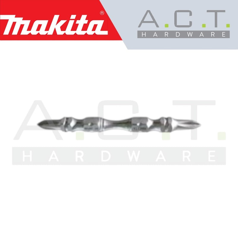 MAKITA 3PC MAGNETIC DOUBLE ENDED SILVER TORSION SCREW BIT, PH2, E-FORM, 85MM, A-49585 Secondary image