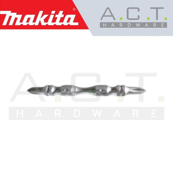 MAKITA 3PC MAGNETIC DOUBLE ENDED SILVER TORSION SCREW BIT, PH2, E-FORM, 85MM, A-49585