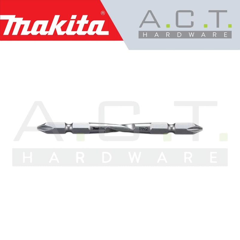 MAKITA 3PC MAGNETIC DOUBLE ENDED TWIST TORSION SCREW BIT, PH2, E-FORM, 90MM, A-59570 Secondary image