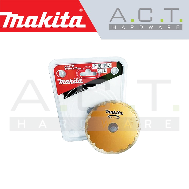 MAKITA DIAMOND WHEEL 105MM CONTINUOUS RIM (WET/MULTI-MATERIAL), A-81131