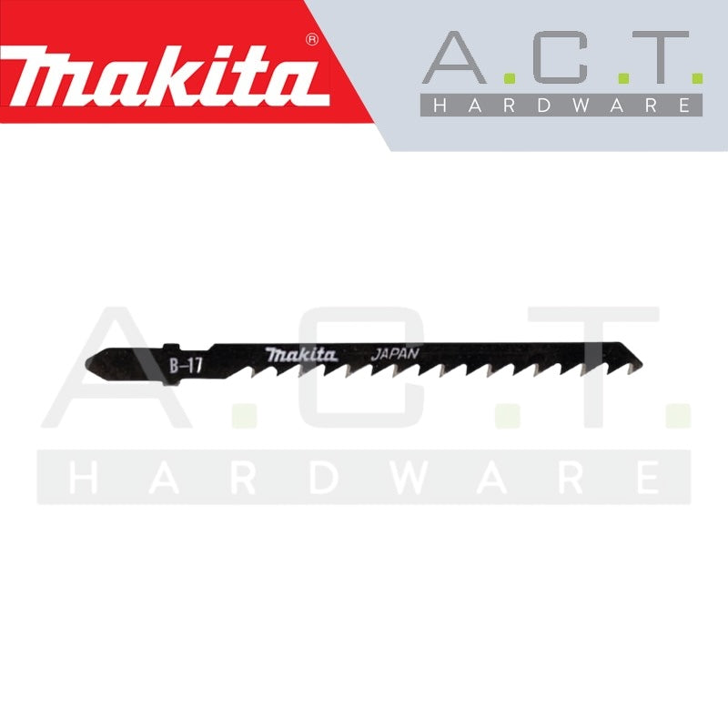 MAKITA JIG SAW BLADE, BAYONET TYPE, (FAST/WOOD/PLASTIC/FAST & SCROLL CUTTING), NO: B-17 (A-85690)