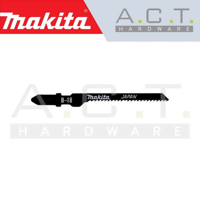 MAKITA JIG SAW BLADE, BAYONET TYPE, (BASIC/THIN WOOD/THIN PLASTIC/SCROLL CUTTING), NO: B-18 (A-85709)