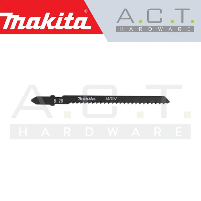 MAKITA JIG SAW BLADE, BAYONET TYPE, (HARDWOOD/HARD PLASTIC/SCROLL CUTTING), NO: BR-26 (A-85771)