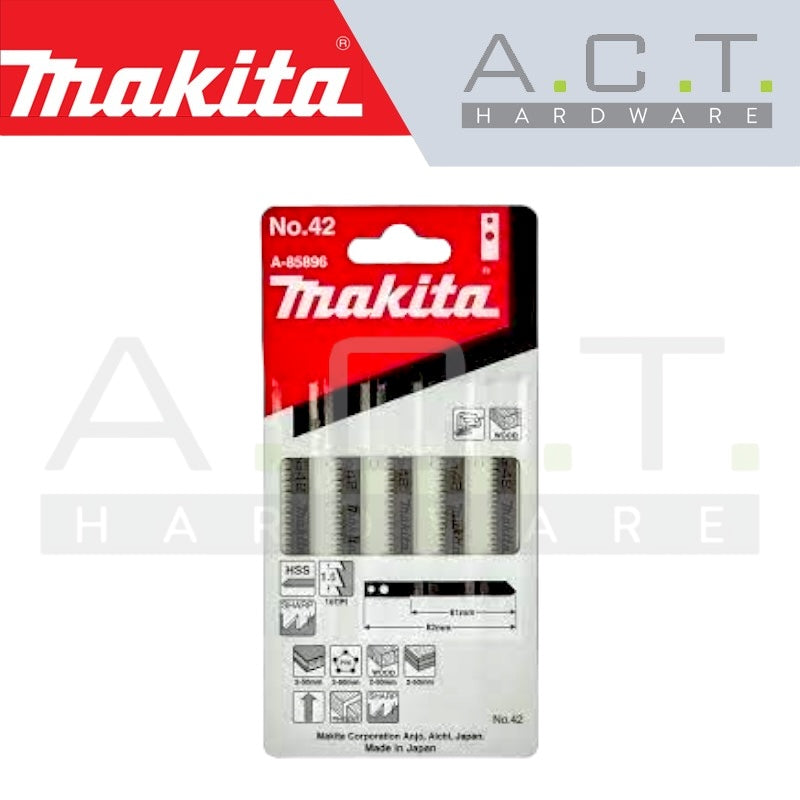 MAKITA JIG SAW BLADE, M TYPE, (FINISH/DECORATIVE VENEERS), NO: 42 (A-85896) Main image