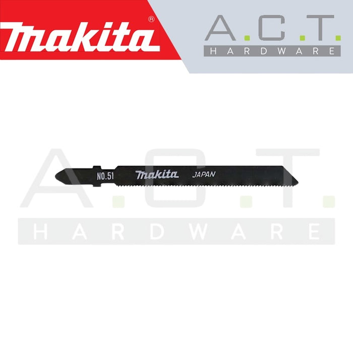 MAKITA JIG SAW BLADE, BAYONET TYPE, (METAL/BASIC/MILD STEEL CUTS), NO: 51 (A-86561)