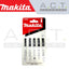MAKITA JIG SAW BLADE, ASSORTMENT (Makita Type No.1, No.2, No.3, No.8 & No.10S), A-86882 (5PCS)