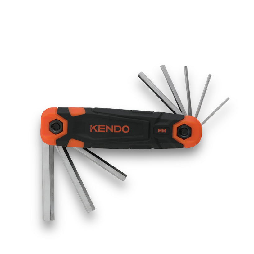 KENDO 8PC FOLDING HEX KEY SET - 20717 Secondary image