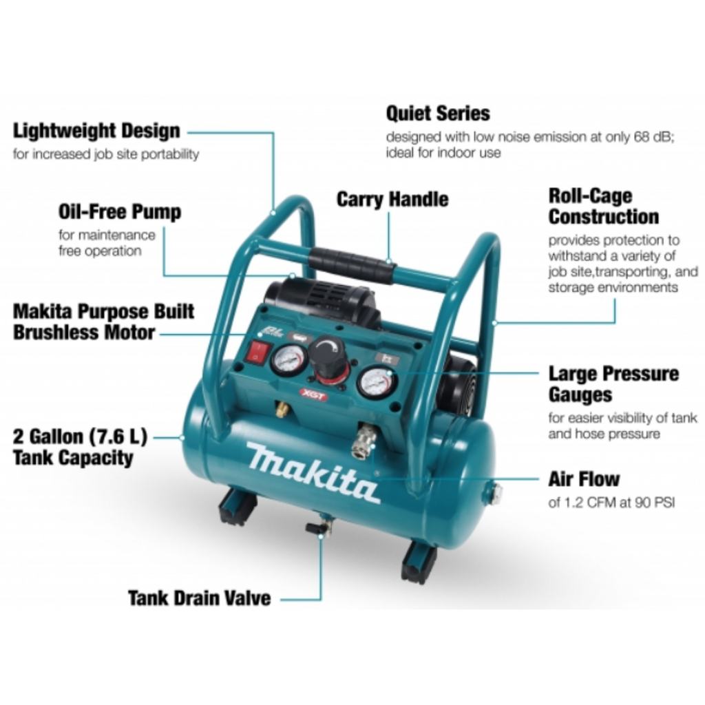 MAKITA AC001GZ CORDLESS AIR COMPRESSOR (BARE UNIT)