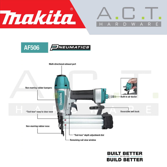 MAKITA AF506 CORDED PNEUMATIC BRAD NAILER