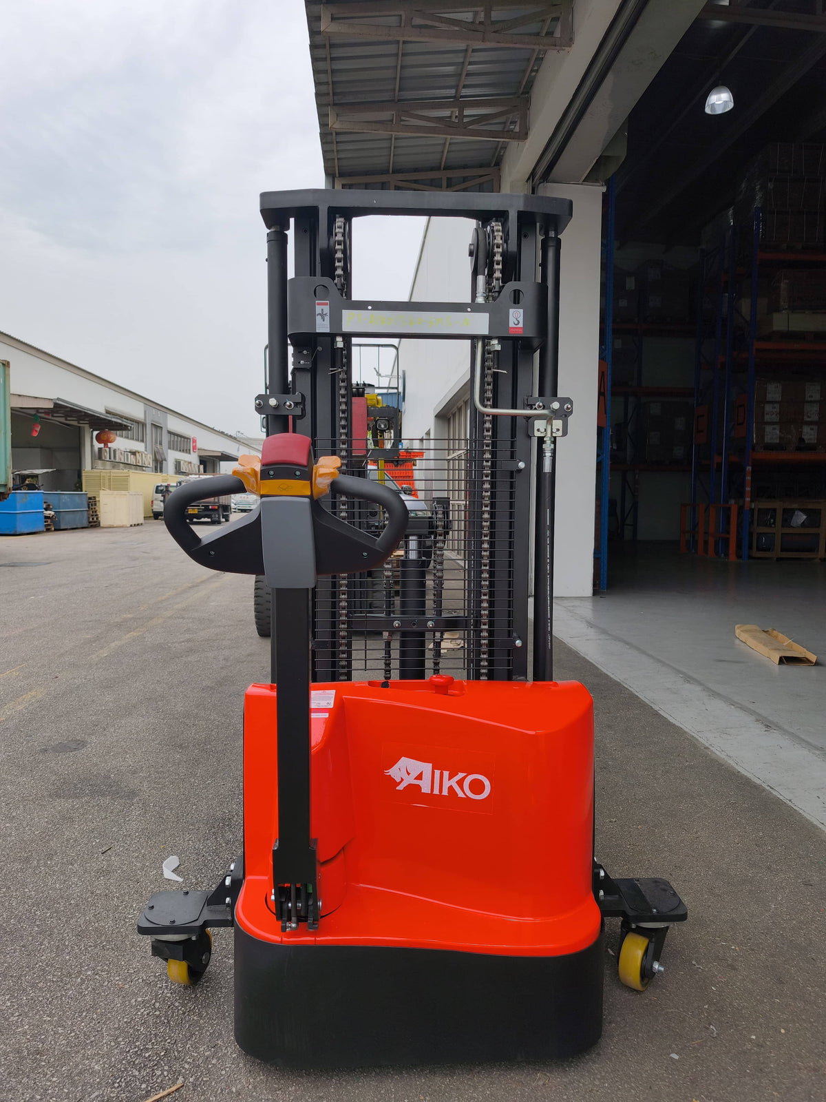 AIKO FULLY ELECTRICAL SELF PROPEL STACKER 1.5 TON X 4M (3 MAST) FOR OPEN PALLET | MODEL: PT-AIKO1540-3MS-N