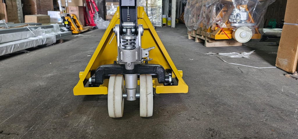 AIKO PALLET TRUCK 2TON 540*1150 51MM SINGLE NYLON - SUPER LOW | MODEL: PT-CBY2N-550L