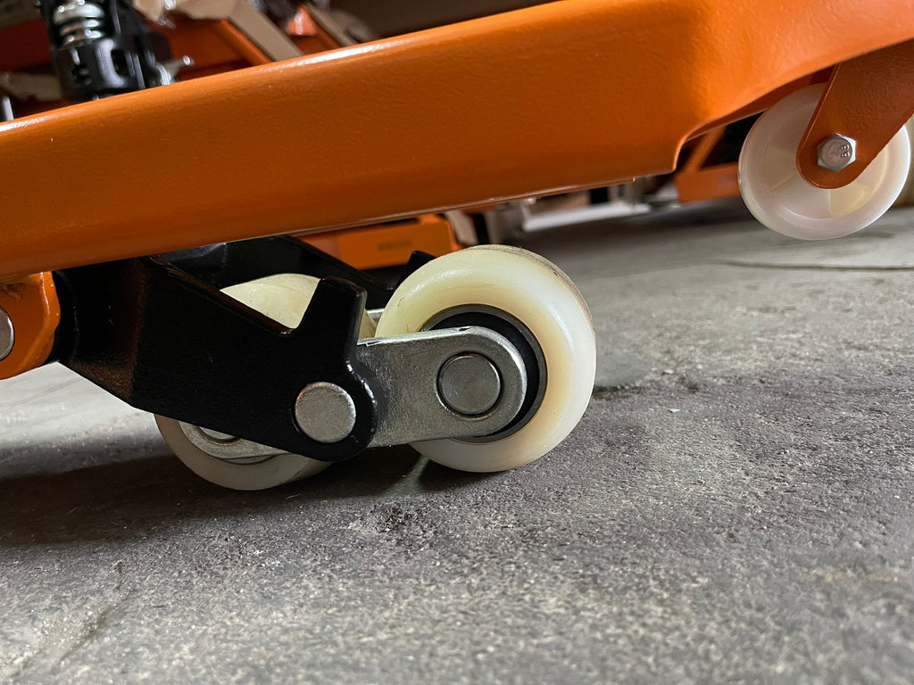 AIKO 3T 550*1150*85MM CBY SERIES DOUBLE NYLON YELLOW HAND PALLET TRUCK | MODEL: PT-CBY3N-550-2