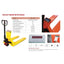 AIKO 3 TON WEIGHING PALLET TRUCK WITH PU WHEELS AND WITHOUT PRINTER | MODEL : PT-CBYCW3-550