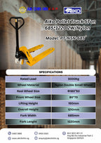 AIKO PALLET TRUCK 5TON 685*1220 2W/NYLON | MODEL: PT-N5N-685