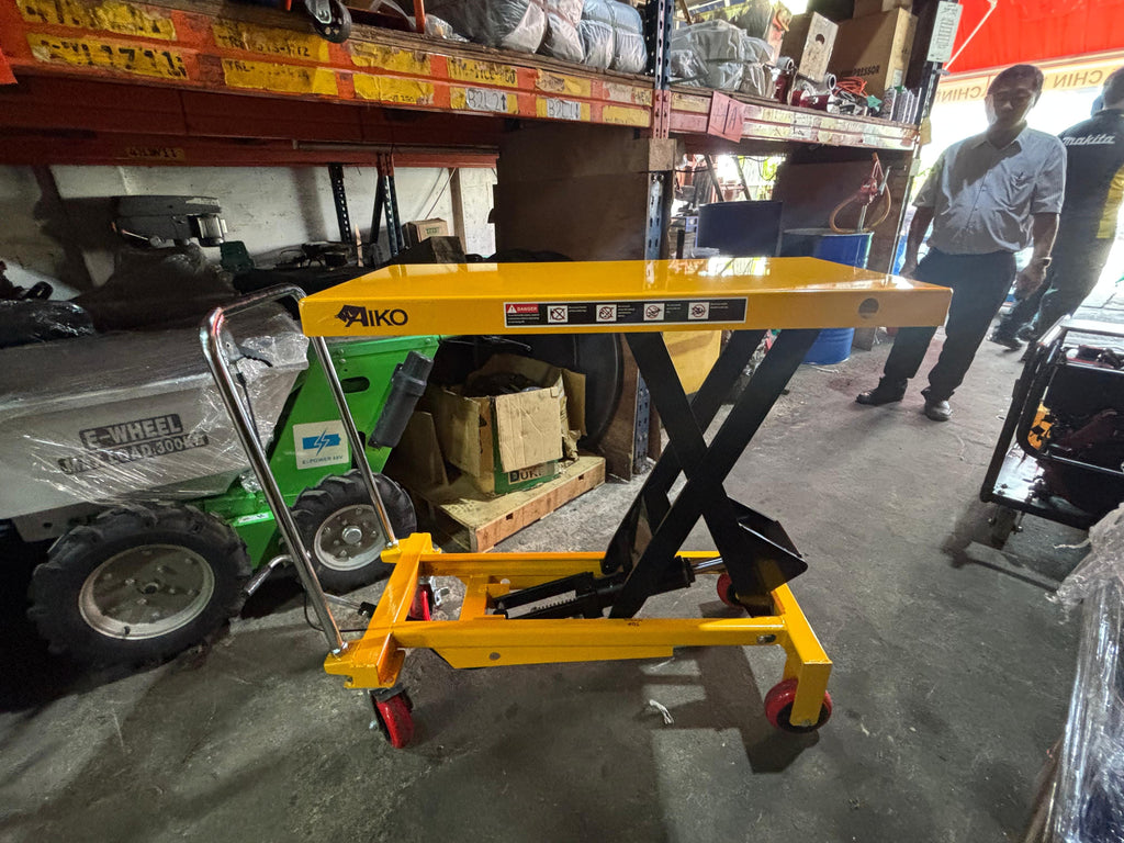 AIKO HYDRAULIC SCISSOR TABLE LIFT TRUCK 1000KG 1000MM HEIGHT | MODEL: PT-PT1000A