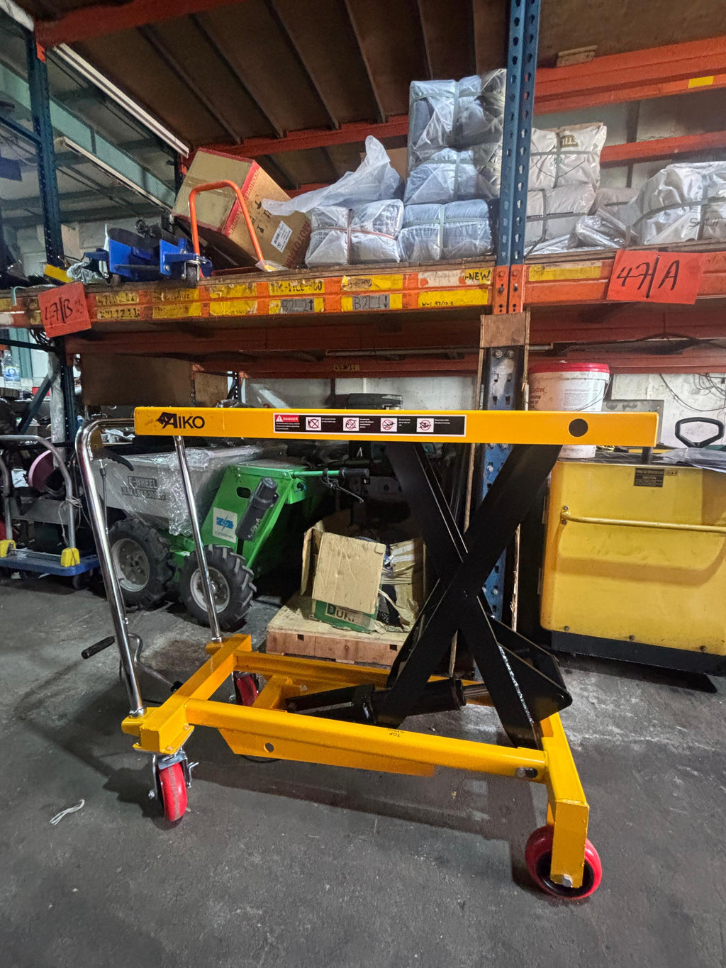 AIKO HYDRAULIC SCISSOR TABLE LIFT TRUCK 1000KG 1000MM HEIGHT | MODEL: PT-PT1000A