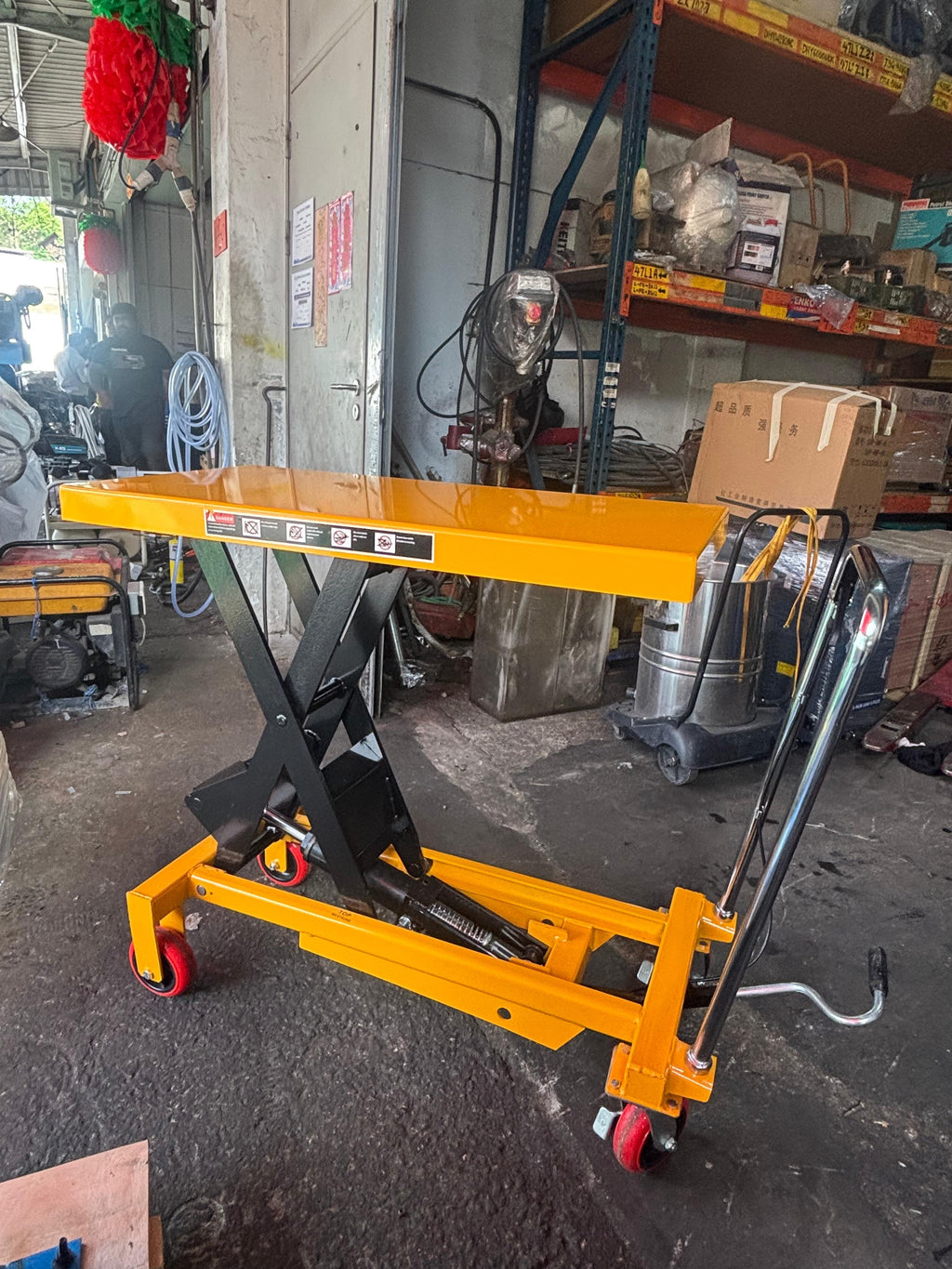 AIKO HYDRAULIC SCISSOR TABLE LIFT TRUCK 1000KG 1000MM HEIGHT | MODEL: PT-PT1000A