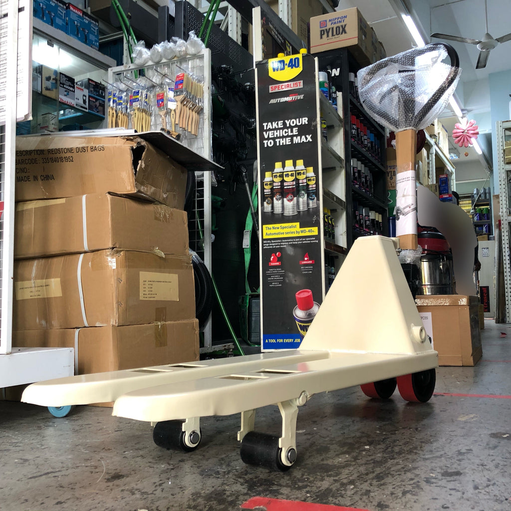 AIKO 1 TON PALLET TRUCK 380*800MM SINGLE NYLON | MODEL : PT-W1N-380