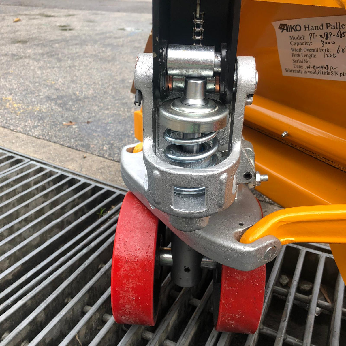 AIKO 3TON 540M X1800MM PALLET TRUCK DOUBLE PU WHEEL- LONG | MODEL : PT-W3P-54018-2