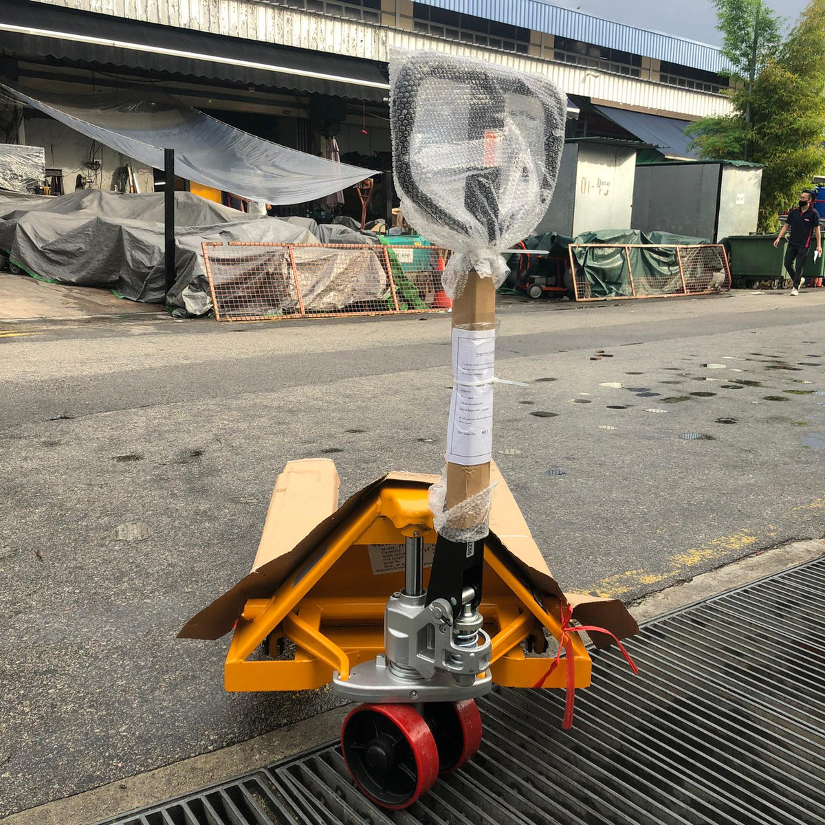 AIKO 3TON 540M X2000MM PALLET TRUCK DOUBLE PU WHEEL- LONG | MODEL : PT-W3P-54020-2