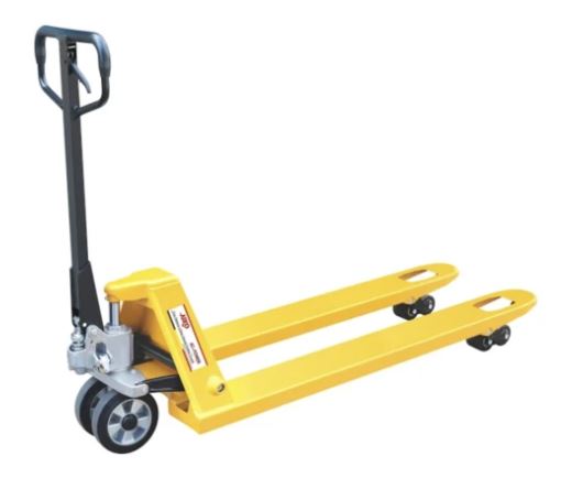 AIKO PALLET TRUCK 5 TON 660*1220 DOUBLE NYLON (FORK 85-200MM WHEEL 80*70MM) | MODEL : PT-W5N-660