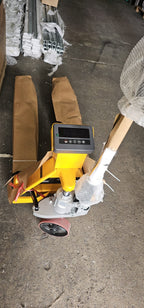 AIKO PALLET TRUCK 2TON 550*1150MM WITH WEIGHING SCALE DOUBLE PU WHEEL W/O PRINTER #WRZ-ES | MODEL: PT-WCW2-550