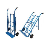 AIKO DOUBLE GAS TROLLEY (BLUE) 4 FOOTS WITH BACK SUPPORT C/W 8" WHEEL | MODEL : TRL-AK-GT4