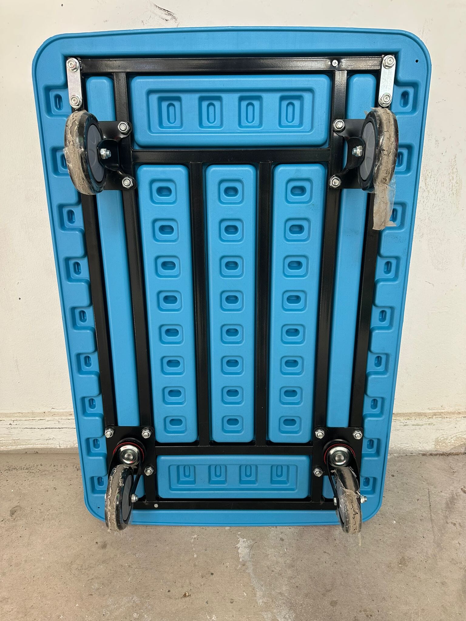 AIKO H/D PVC TROLLEY 60*90CM (BLUE) WITH STEEL SUPPORT | MODEL: TRL-DL300HD-QD Secondary image