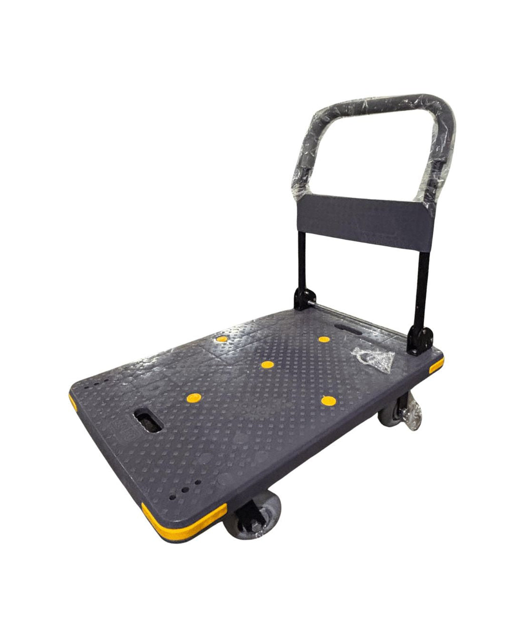 AIKO SUPER HEAVY DUTY PVC TROLLEY 500KG (GREY) #2859980 WITH STEEL SUPPORT | MODEL: TRL-DL600HD