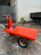 AIKO BATTERY FLAT PLATFORM TROLLEY MINI DUMPER 48V20A | MODEL : TRL-E-DUMPER-F