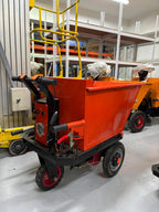 AIKO BATTERY MINI DUMPER (YELLOW) SLANT SHAPE HOPPER (500KG) | MODEL: TRL-E-DUMPER-SLT