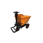 AIKO BATTERY STAND-ON MINI DUMPER 500KG (YELLOW) SLANT SHAPE HOPPER | MODEL: TRL-E-DUMPER-ST-SLT