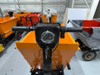 AIKO BATTERY STAND-ON MINI DUMPER 500KG (YELLOW) SLANT SHAPE HOPPER | MODEL: TRL-E-DUMPER-ST-SLT
