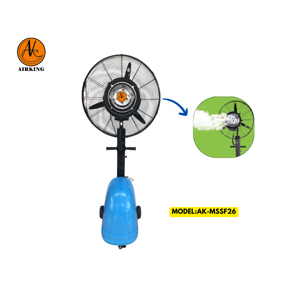 AIRKING 26" HIGH PRESSURE MIST SPRAY STAND FAN