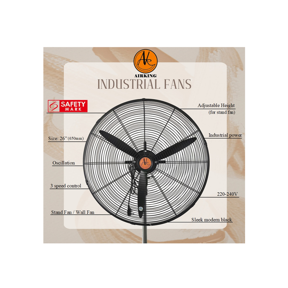 AIRKING INDUSTRIAL STAND FAN 26" Secondary image