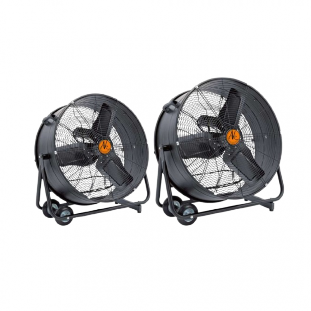 AIRKING 24" 230V HIGH VELOCITY DRUM AIR CIRCULATOR FAN C/W WHEELS