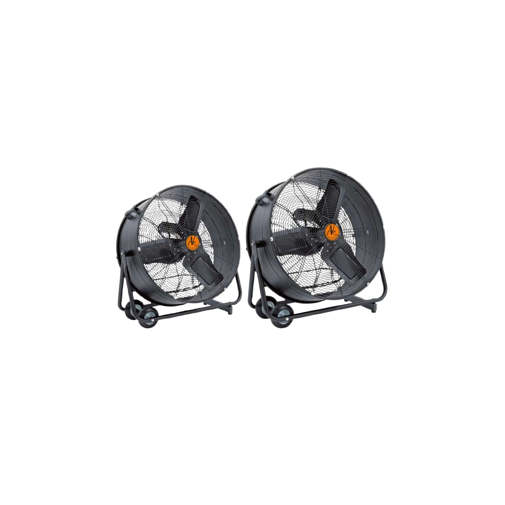 AIRKING 24" 110V HIGH VELOCITY DRUM AIR CIRCULATOR FAN C/W WHEELS
