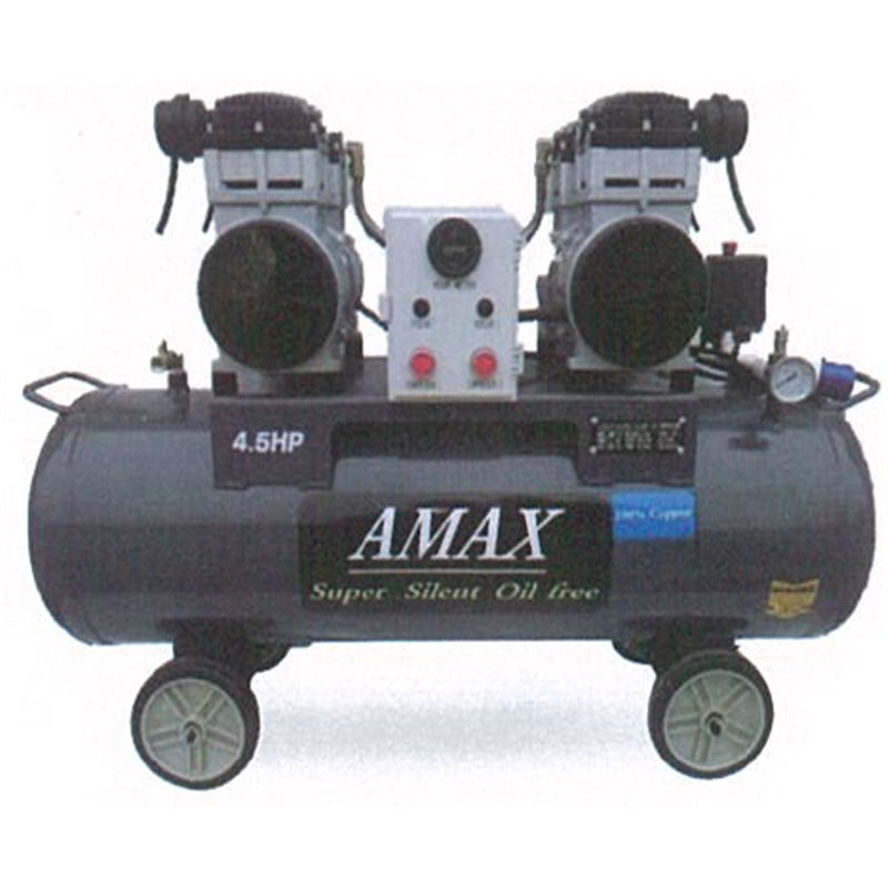 AMAX Single Stage Oil-Free Air Compressor, 4.5HP, 100L, 230V, with MOM Certificate - AM45-100
