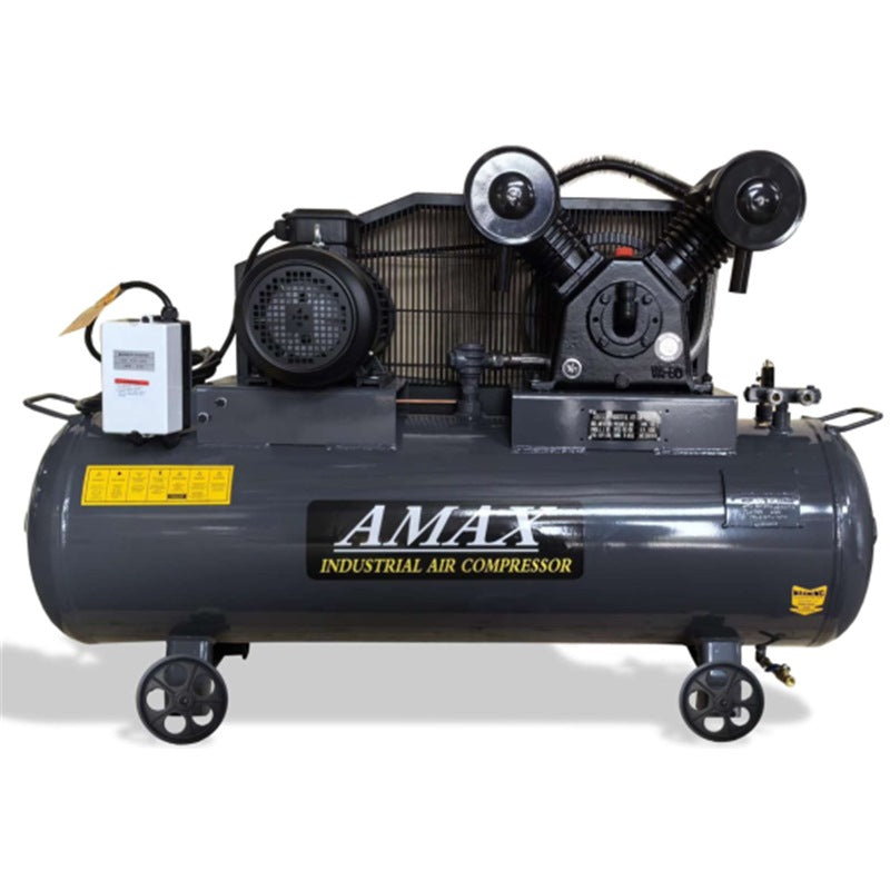 AMAX Belt Driven Air Compressor, 5.5HP, 180L, 415V, with MOM Certificate - AMFS55-180H Main image