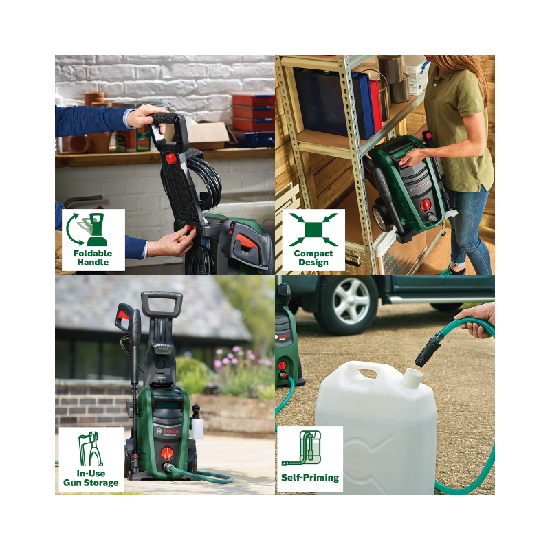 BOSCH UNIVERSAL AQUATAK 130, STRONG HIGH PRESSURE WASHER, 1700W, 130 BAR