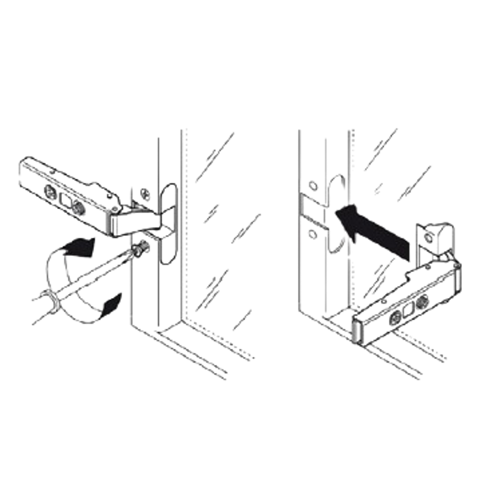S.H Aluminium Frame Conceal Hinge With Air Pressure - Gunmetal Black