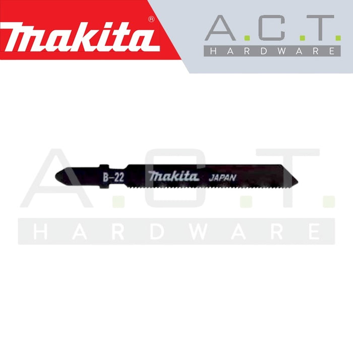 MAKITA JIG SAW BLADE, BAYONET TYPE, (METAL/BASIC/MILD STEEL CUTS), NO: B-22 (2PCS) (B-01323)